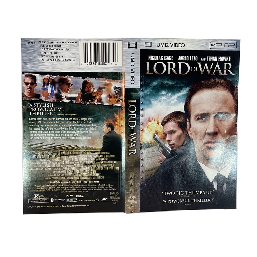 PRINT ONLY ** PSP | UMD VIDEO (2005) Lord of War RATED R **PRINT ONLY